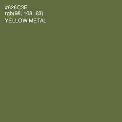 #626C3F - Yellow Metal Color Image